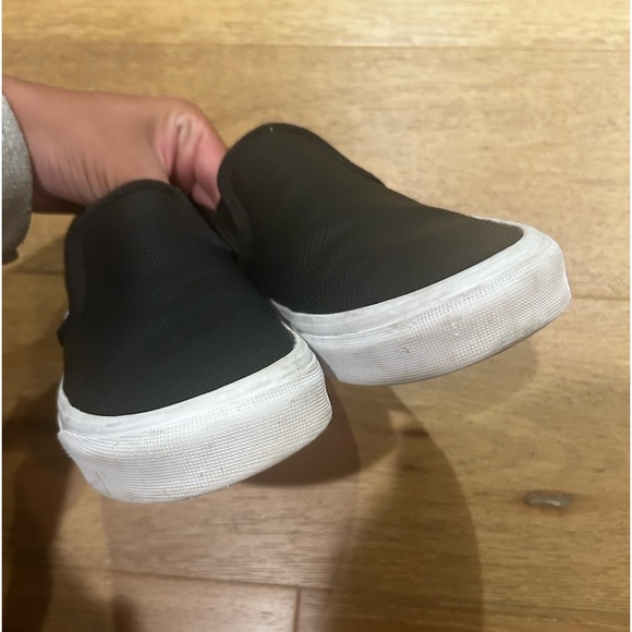 Black leather slip on vans - Picture 4 of 6